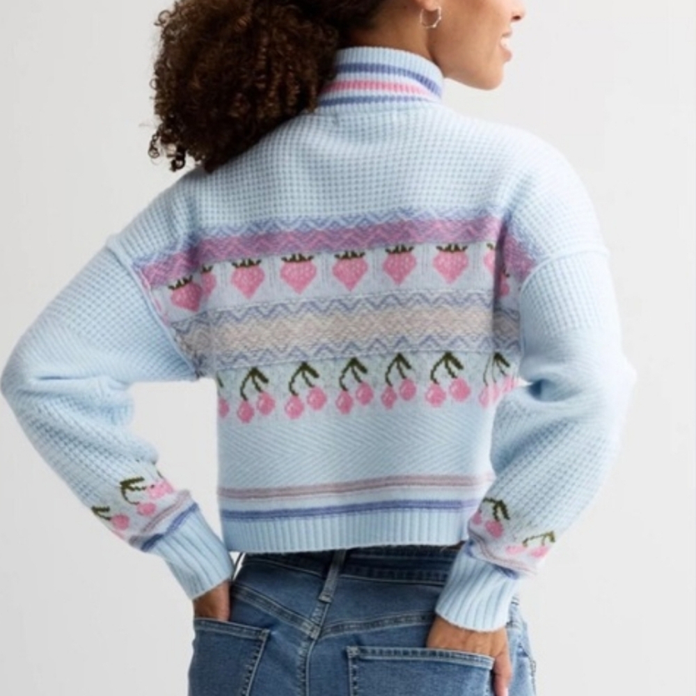 Women's Light Blue Sweater - Picture 2 of 9